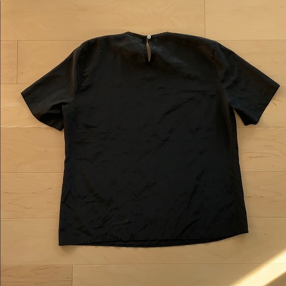 Vintage Black SS Blouse - Picture 4 of 5